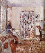 Edouard Vuillard The LuSaiEr sitting by the window oil painting